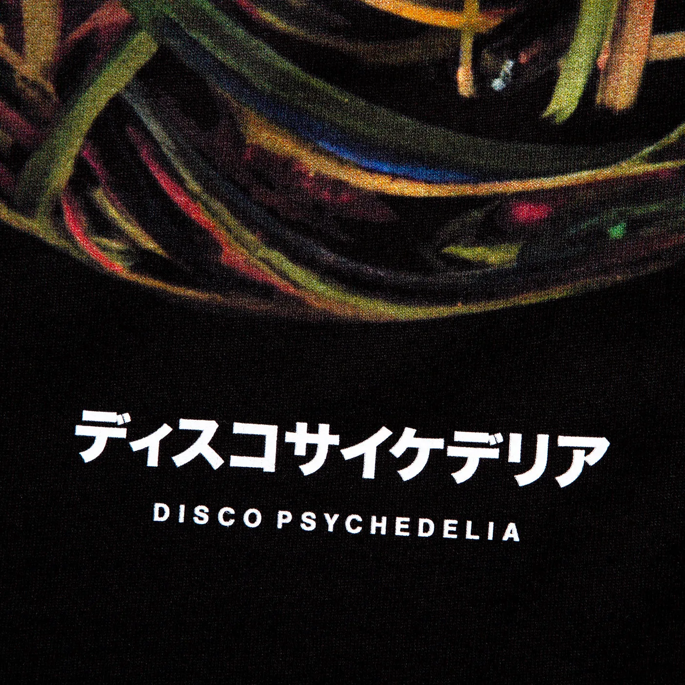 009 Disco Psychedelia Back Print - Tshirt - Black