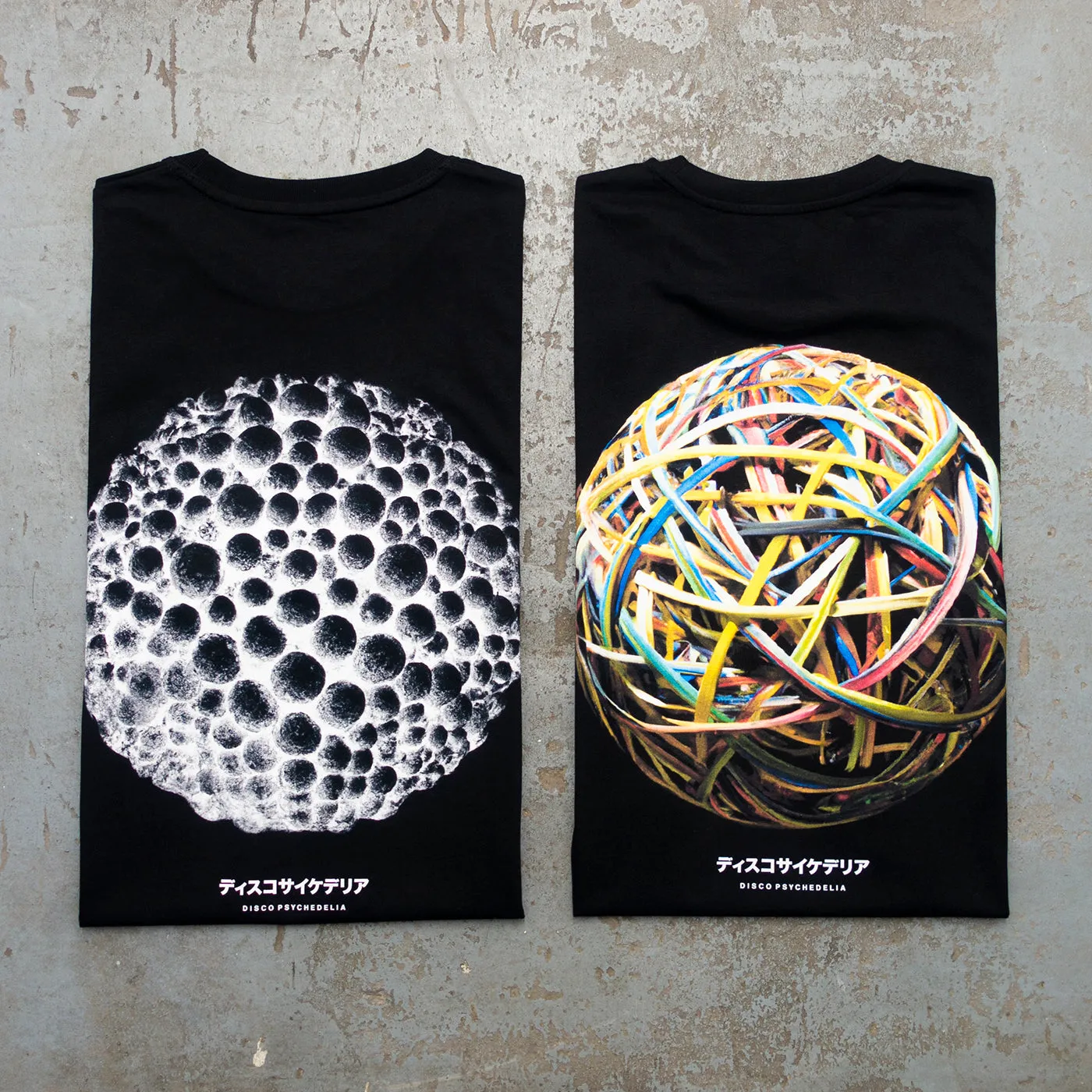 009 Disco Psychedelia Back Print - Tshirt - Black