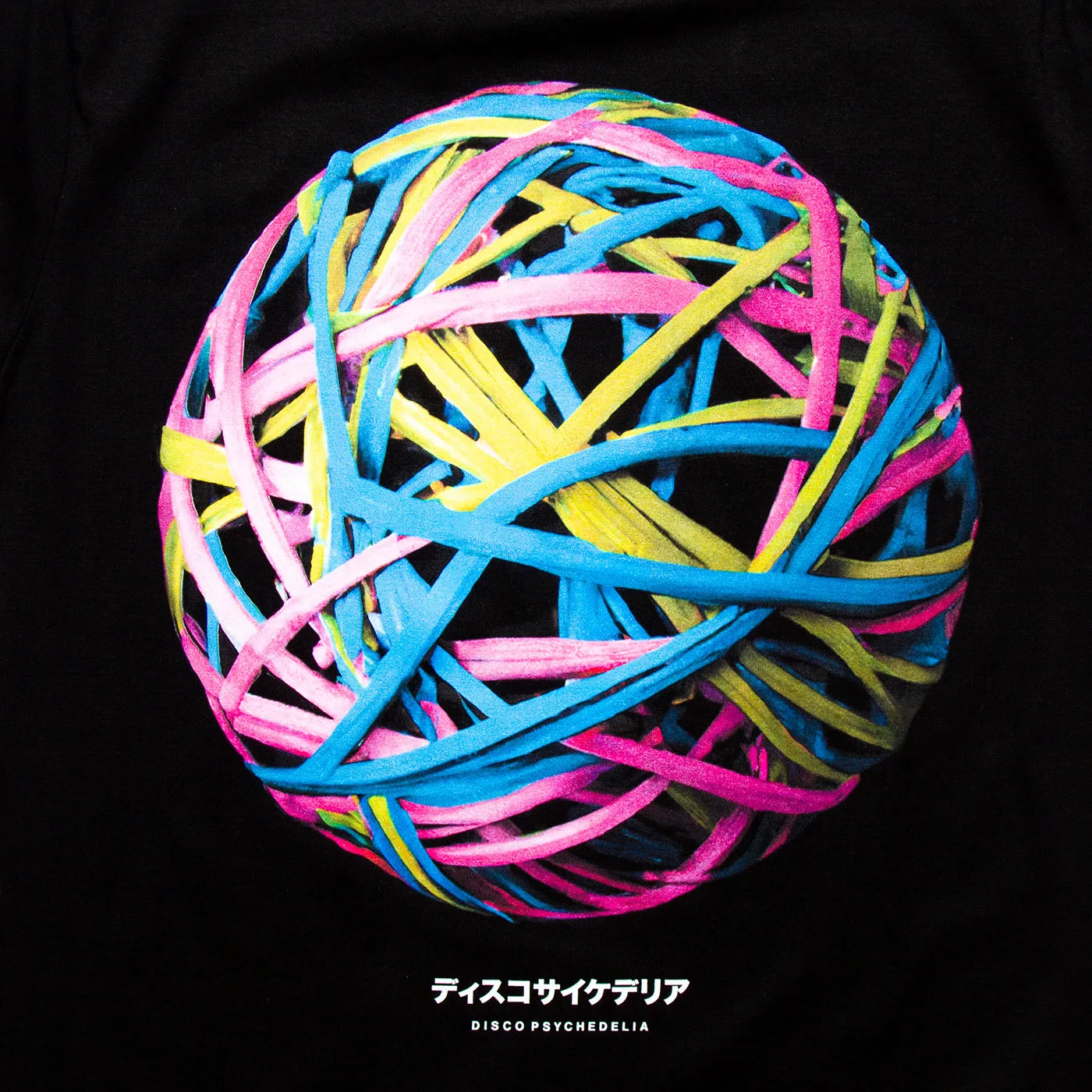 010 Disco Psychedelia Back Print - Tshirt - Black