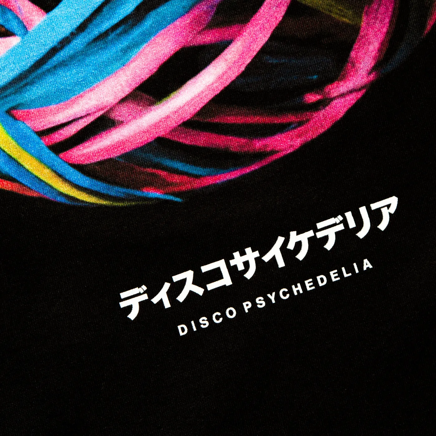 010 Disco Psychedelia Back Print - Tshirt - Black