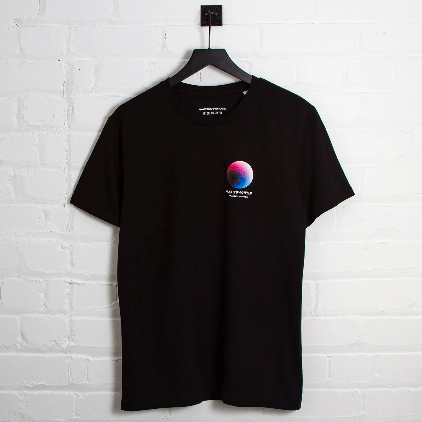 020 Disco Psychedelia Back Print - Tshirt - Black