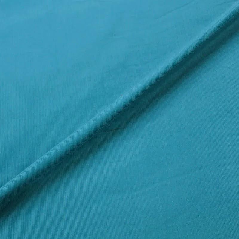 100CM REMNANT Dressmaking Cotton Corduroy - Kingfisher