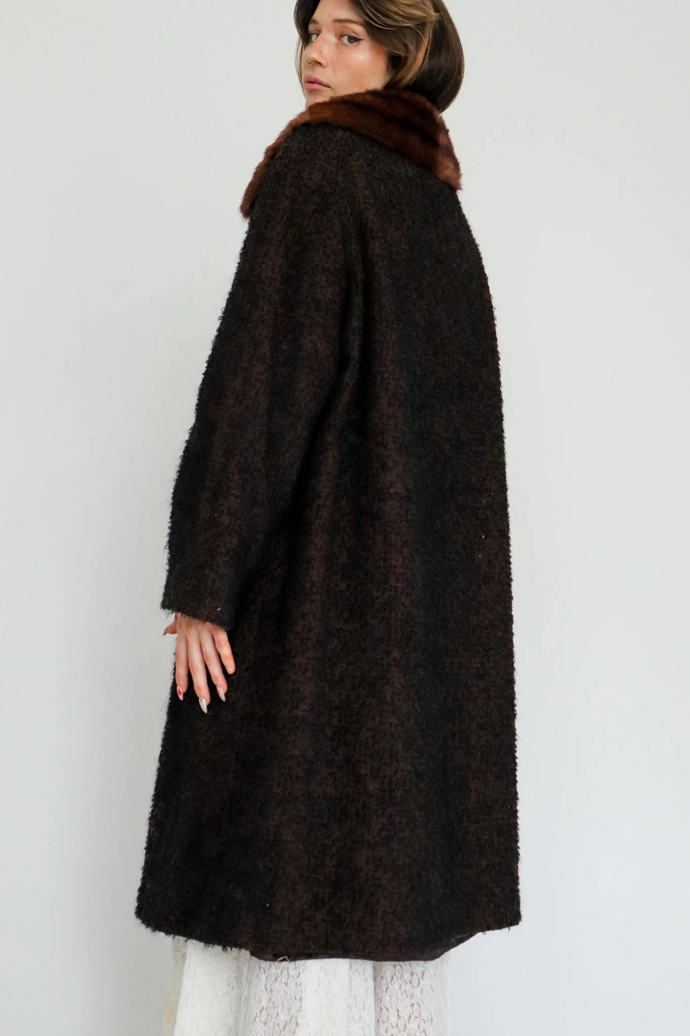 1960s Voyager Wool & Fur Coat