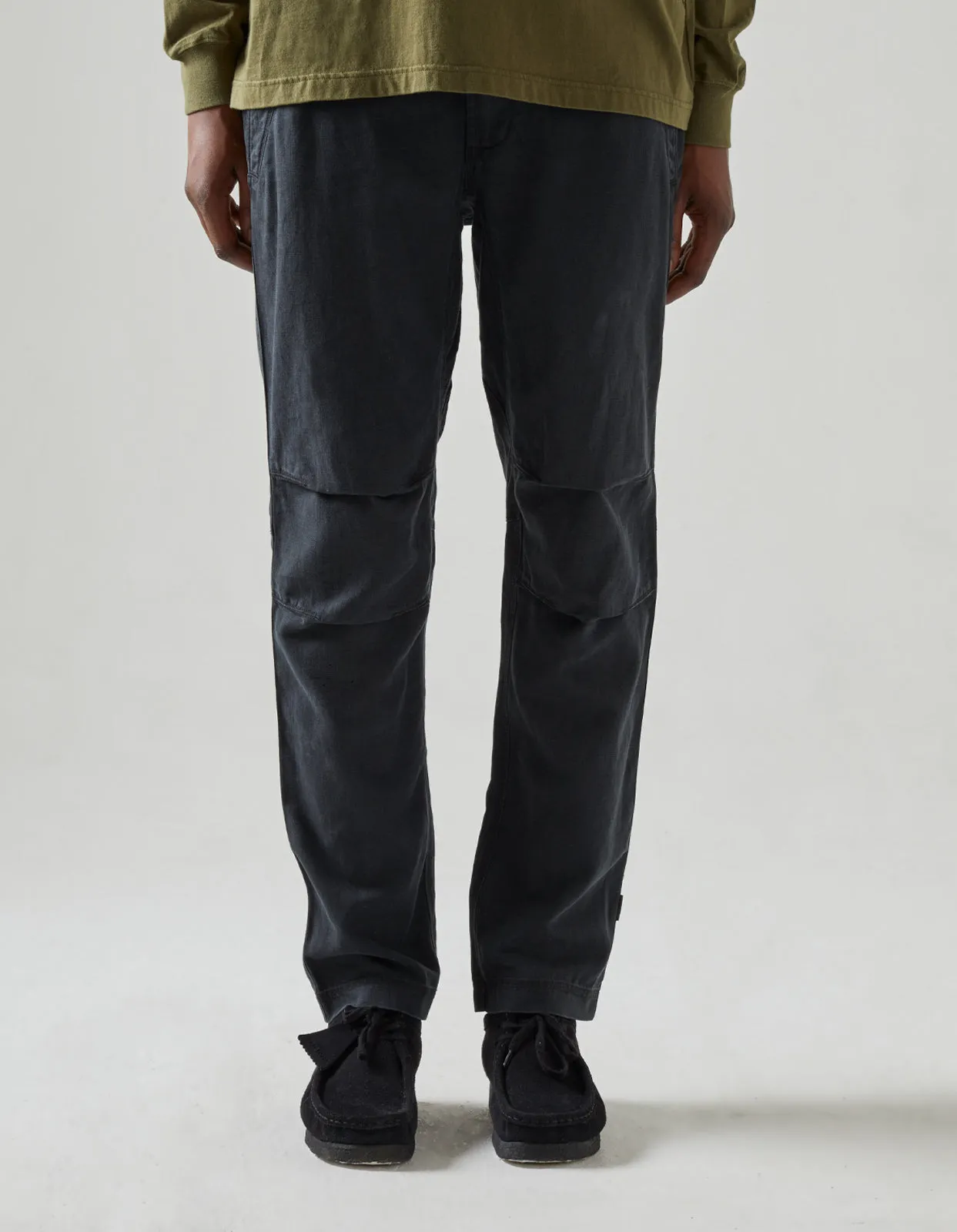 4544 Washed Hemp Custom Pants Black