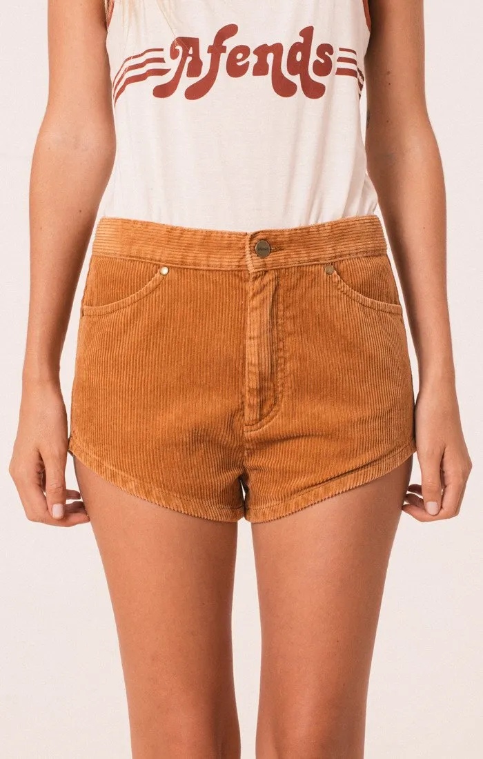 Afends Womens Joey - Corduroy Shorts