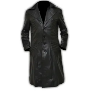 Al Pacino Carlito’s Way Brigante Black Real Leather Trench Coat Jacket