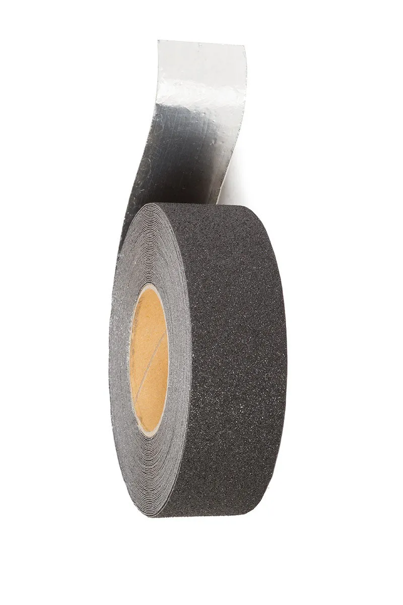 Aluminium Backed Black non-slip tape