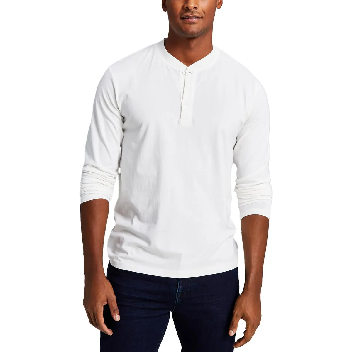 And Now This Mens Classic Fit Long Sleeve Henley Shirt