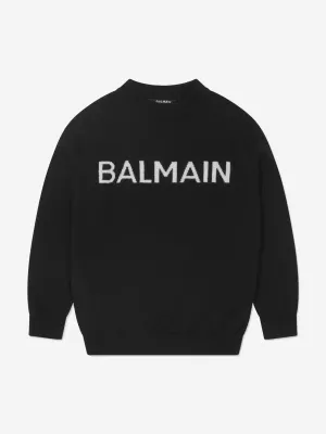 Balmain Kids Wool And Cashmere Knit Jumper