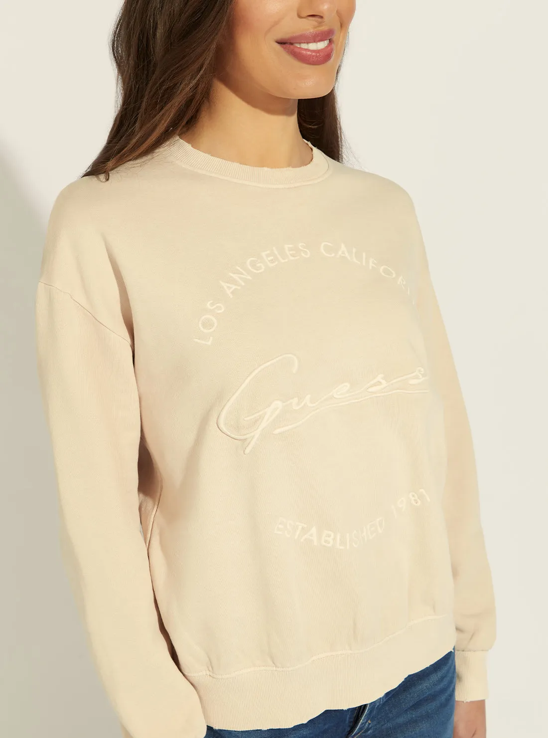 Beige Diane Active Logo Jumper