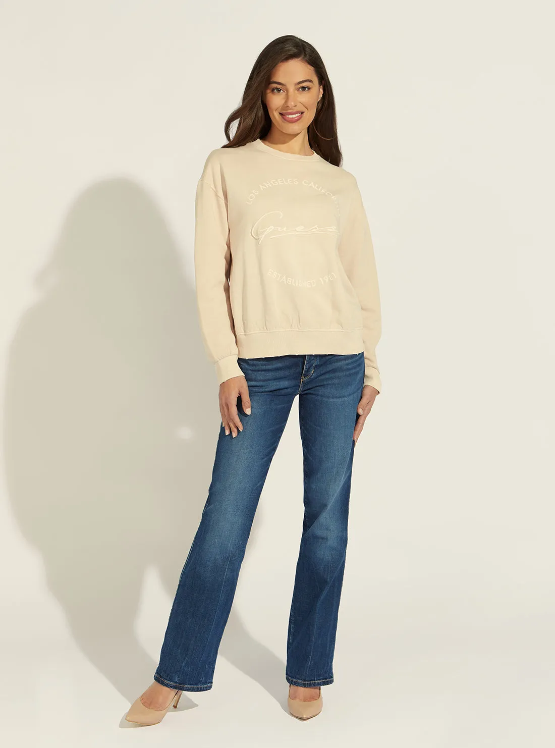 Beige Diane Active Logo Jumper