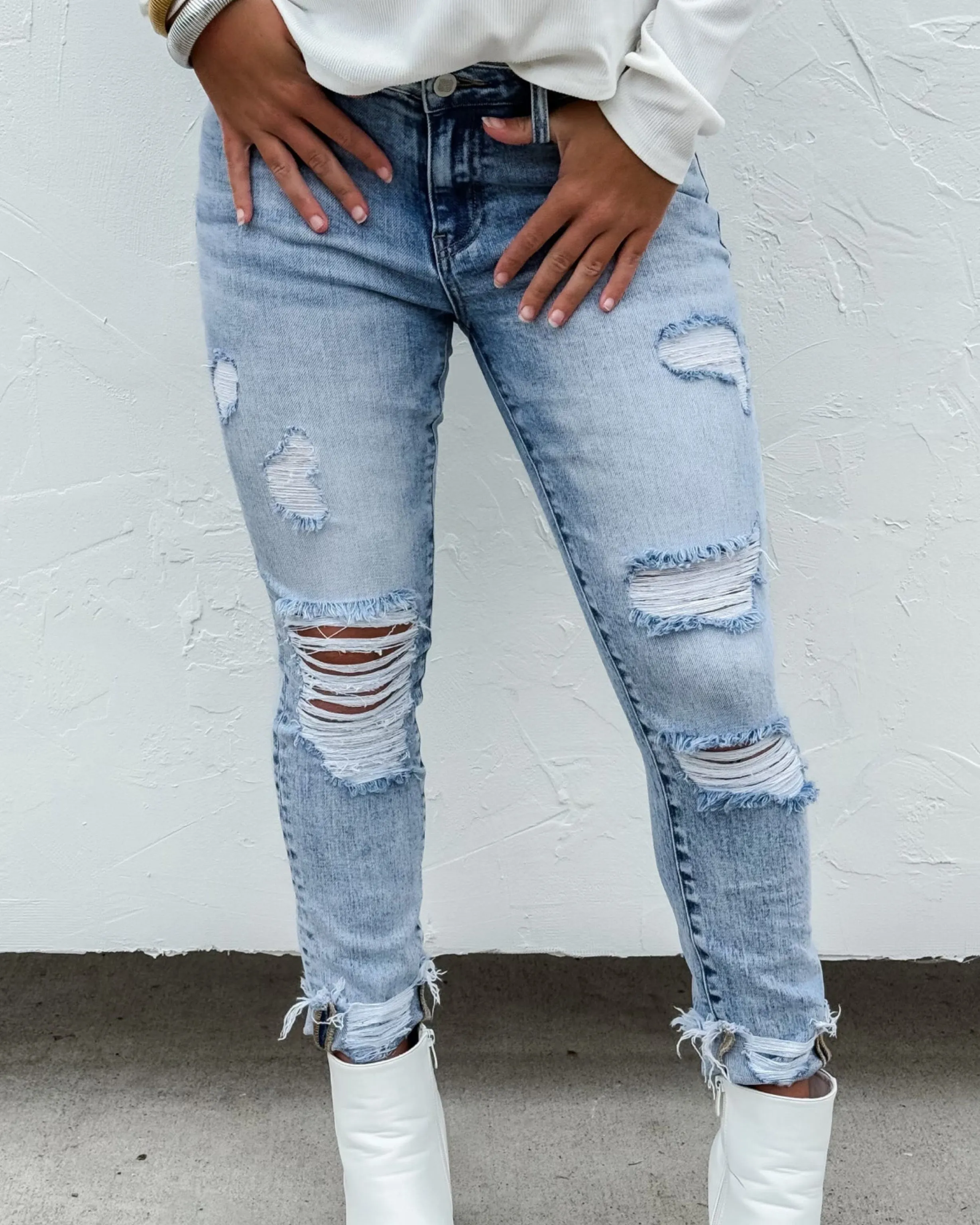 Blakeley-Billie Distressed Skinny-Jeans -