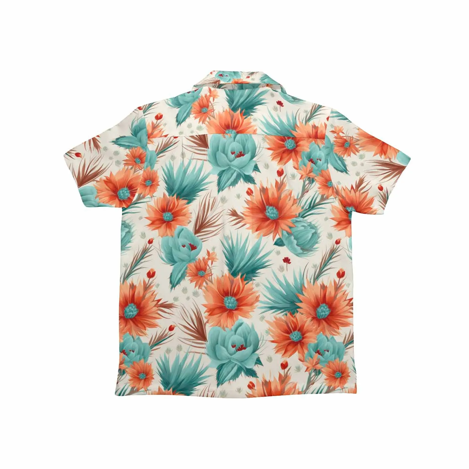 Boho Floral  Little Boys Hawaiian Shirt