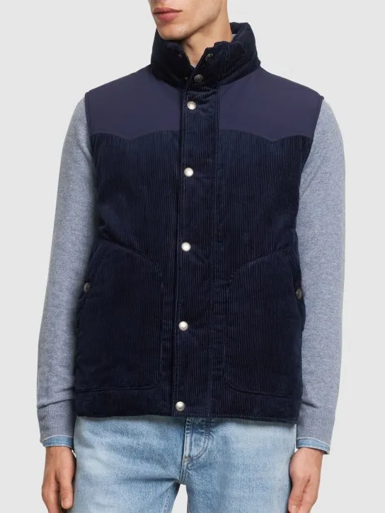 Brunello Cucinelli   Padded corduroy vest 