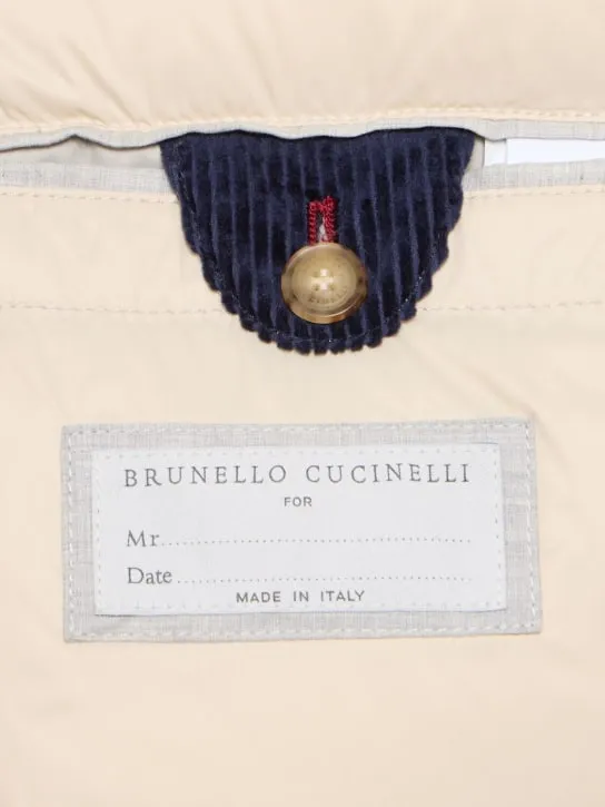 Brunello Cucinelli   Padded corduroy vest 