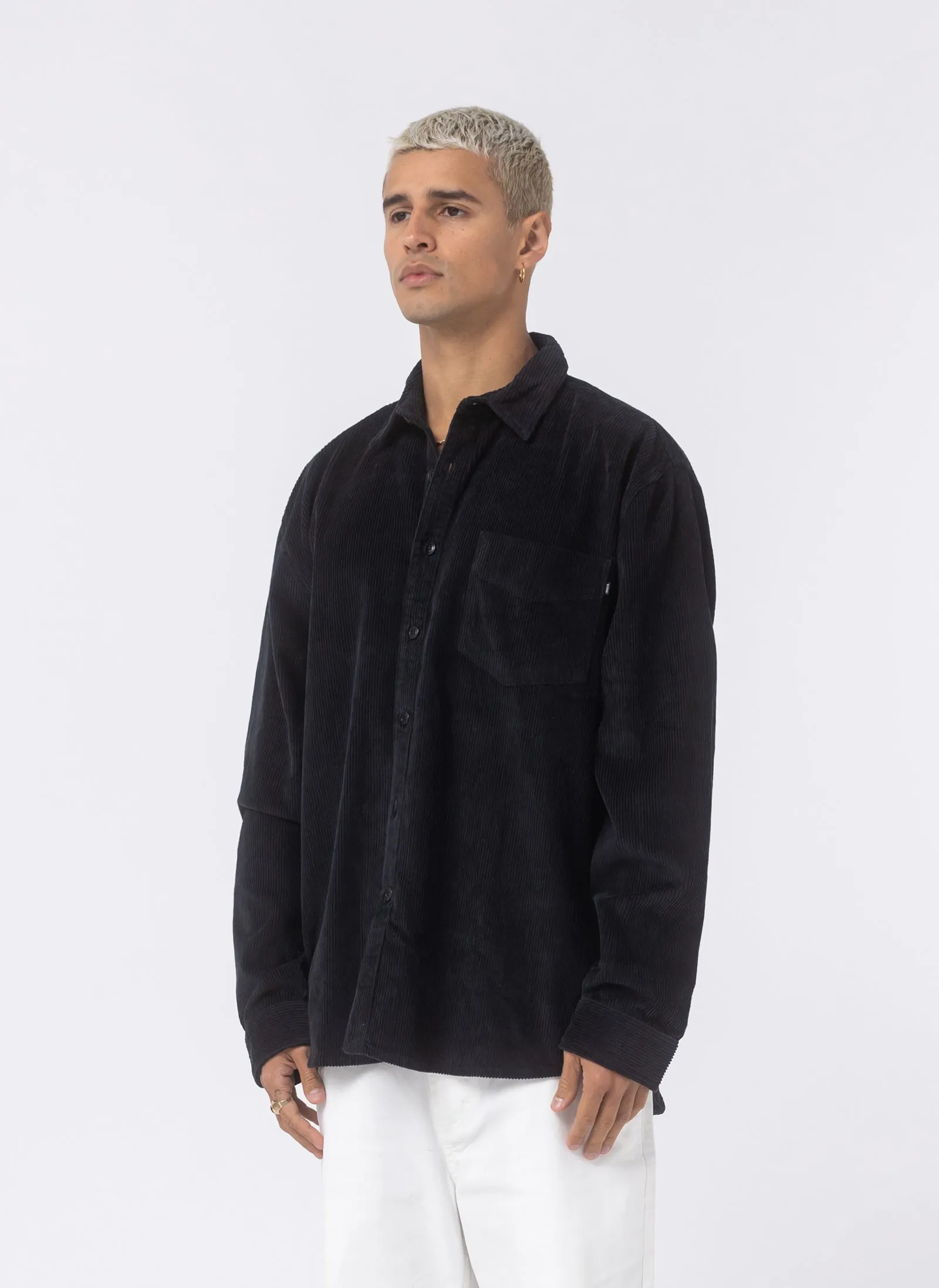 Cabin Shirt Black Corduroy