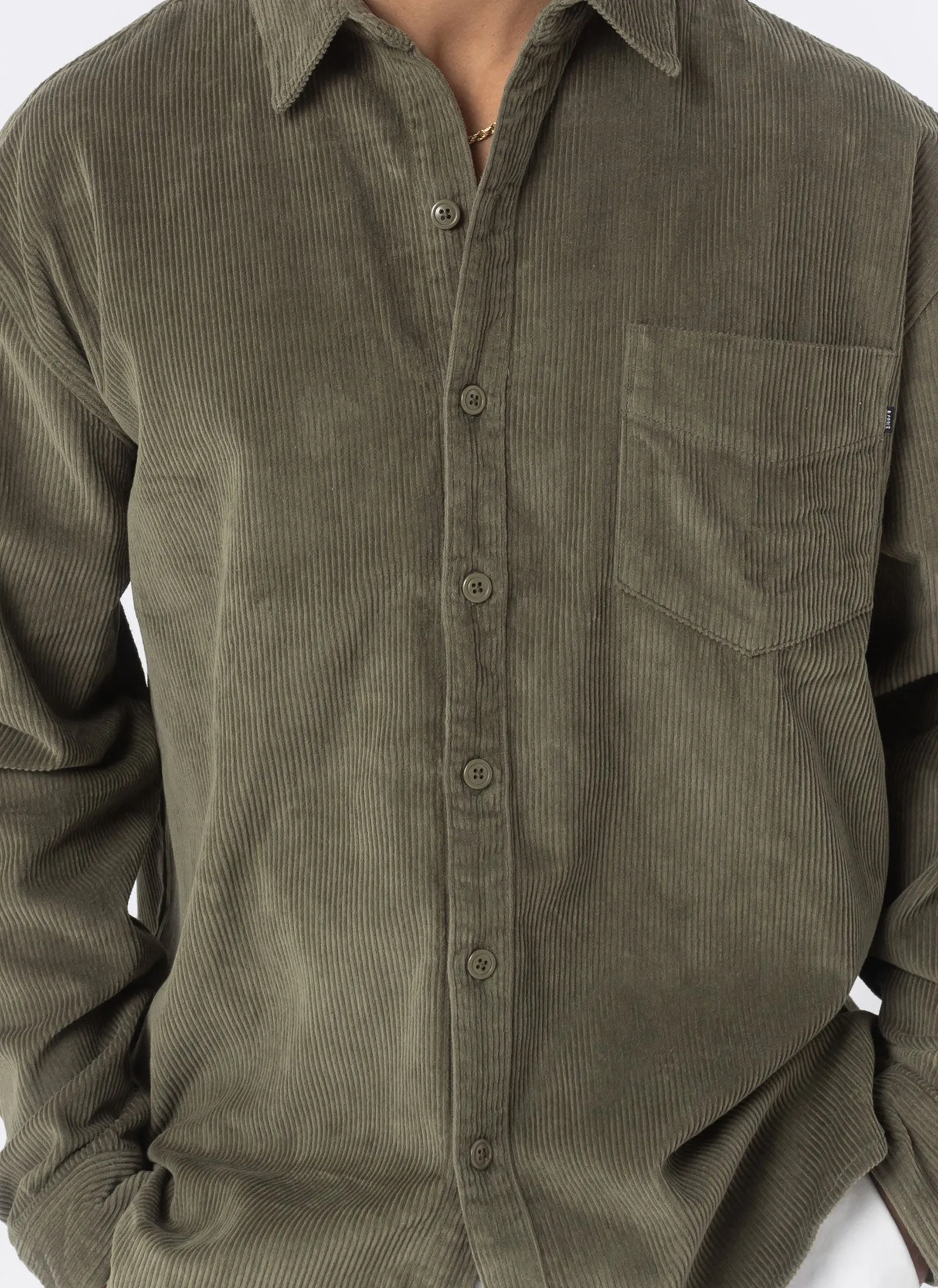 Cabin Shirt Sage Corduroy