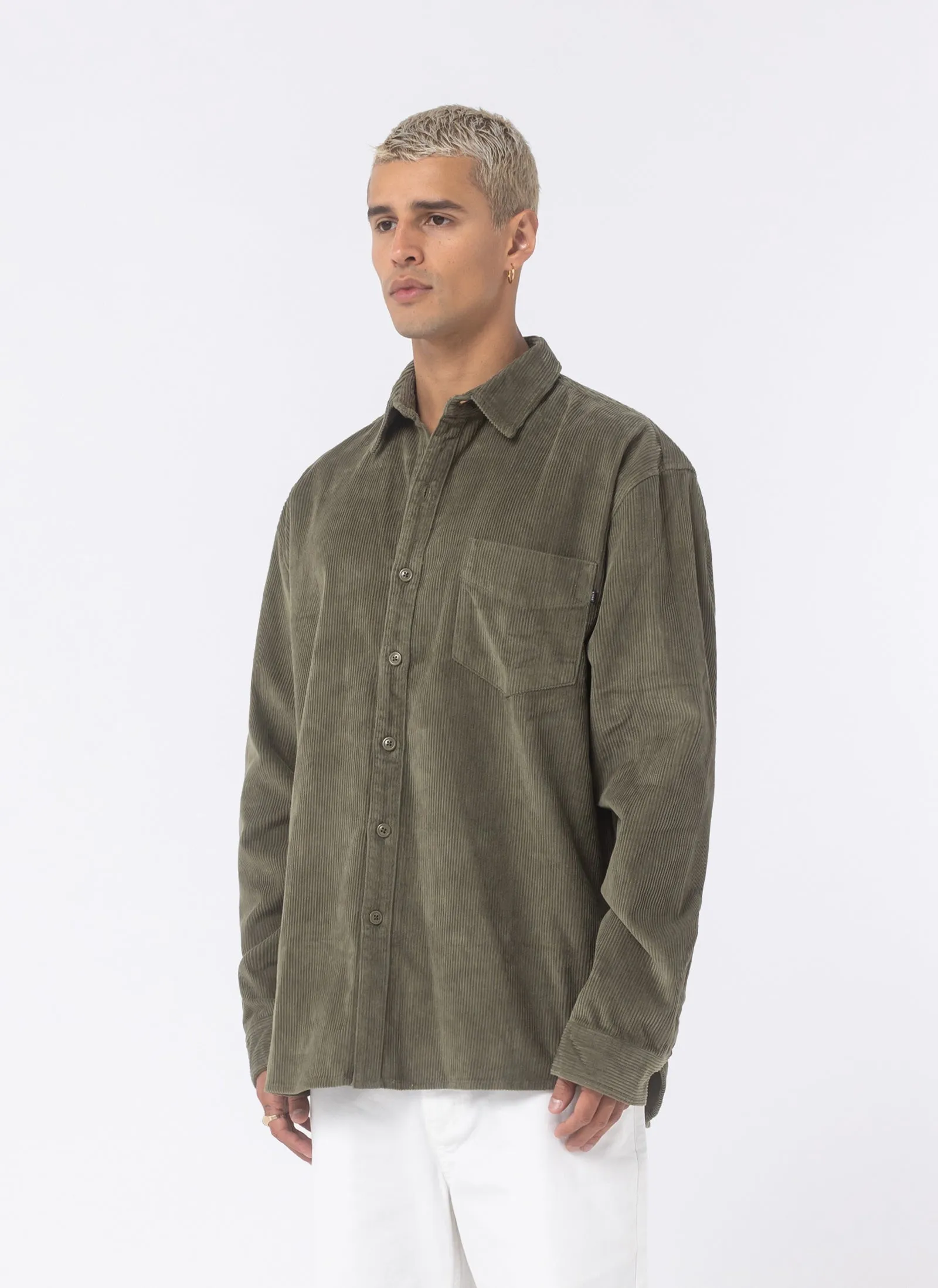 Cabin Shirt Sage Corduroy