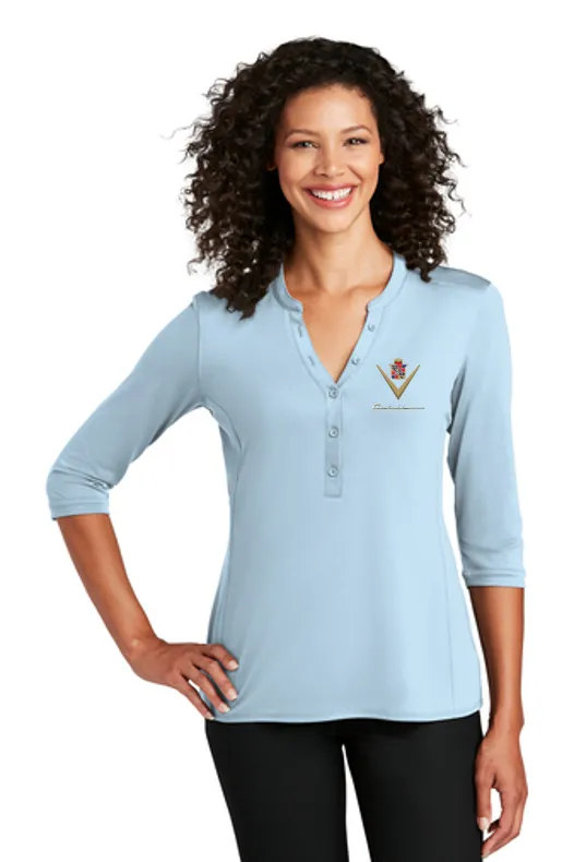 Cadillac 1940's Ladies Henley Shirt