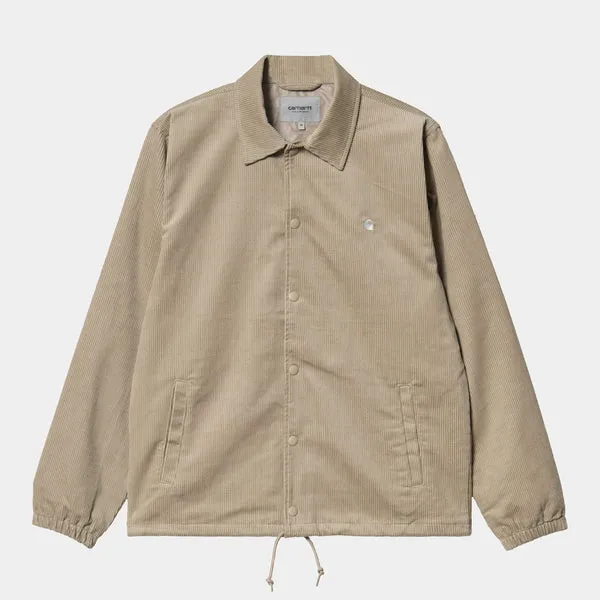 Carhartt WIP Corduroy Coach Jacket - Wall / Wax