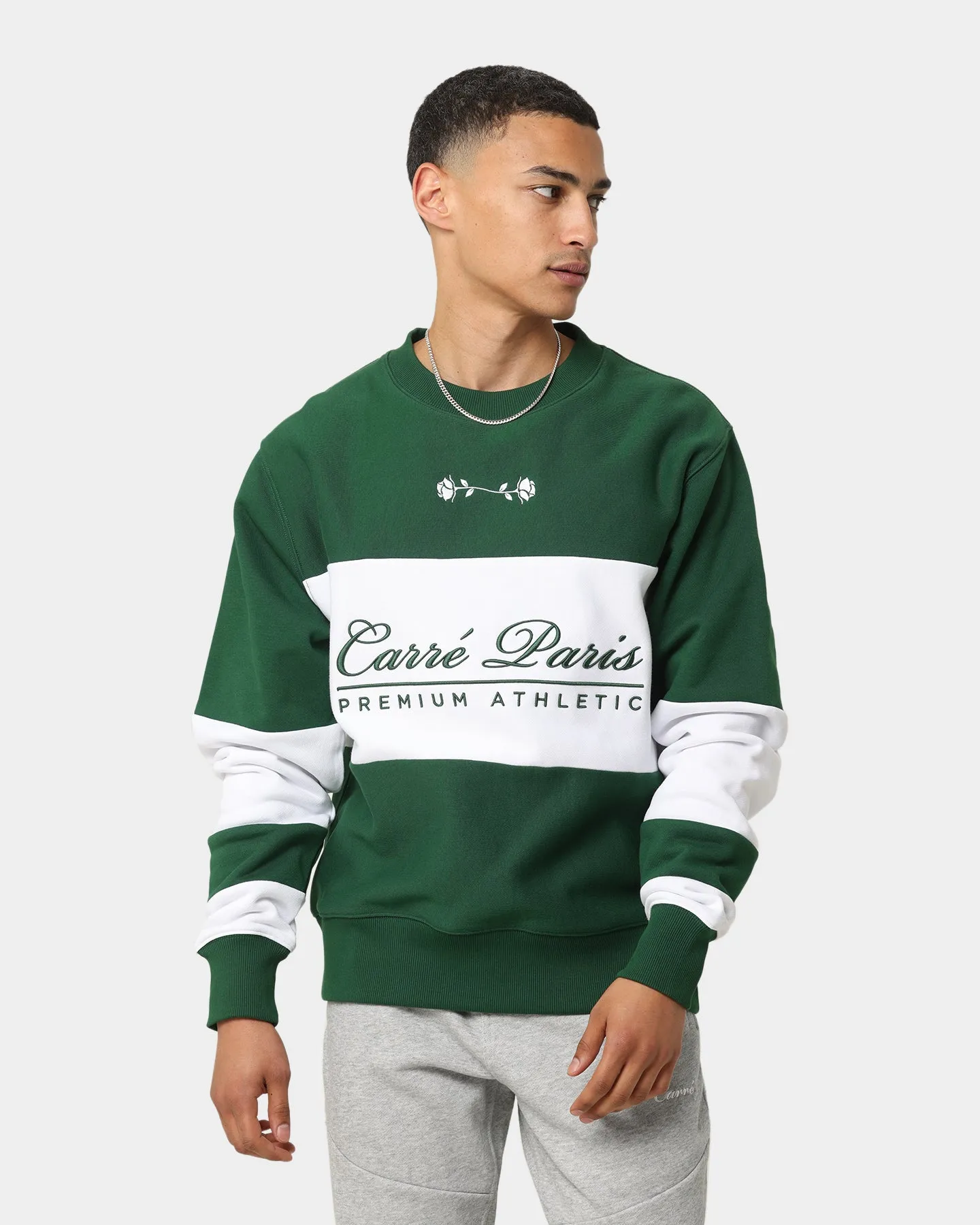 Carré Premium Athletic Crewneck Green