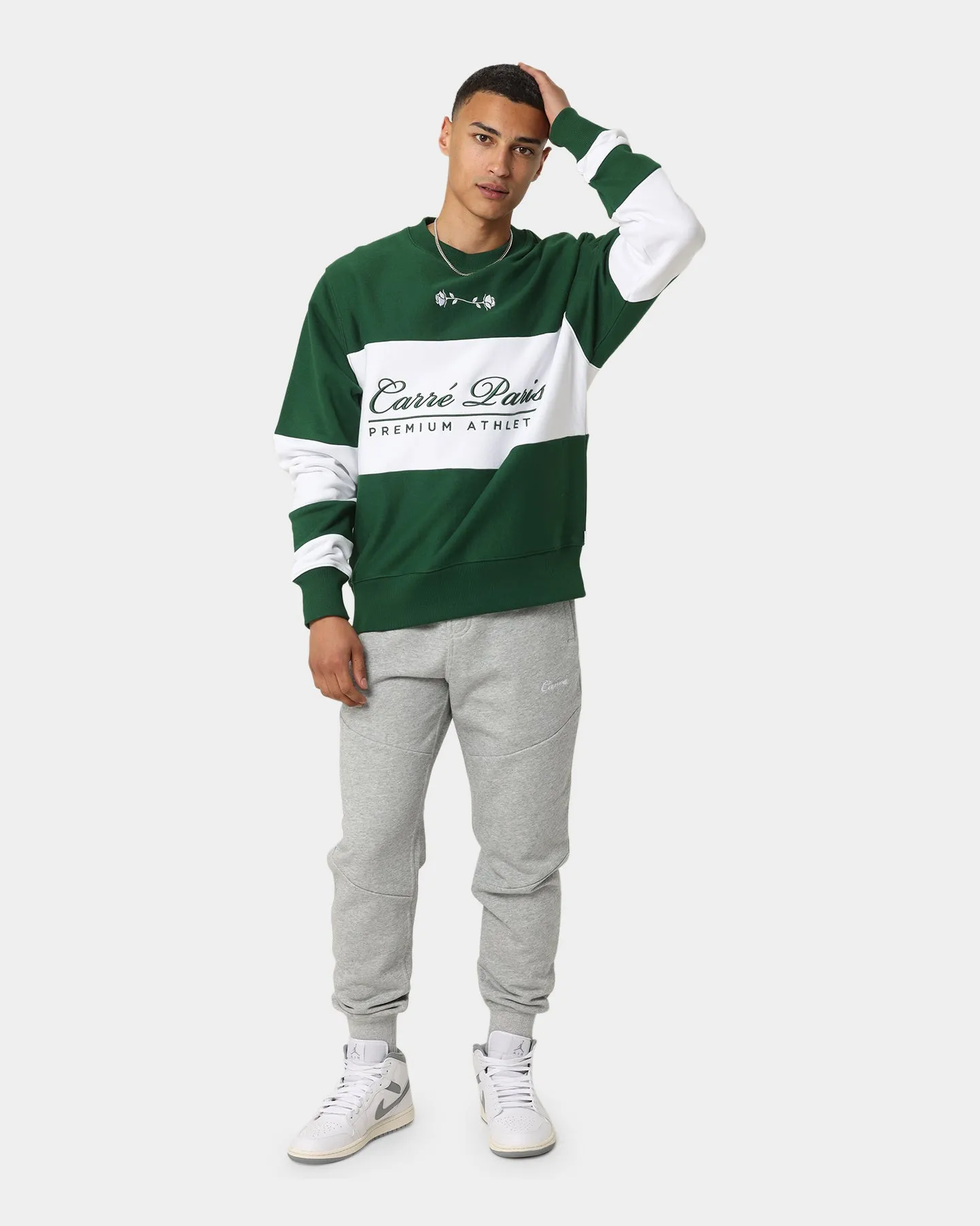 Carré Premium Athletic Crewneck Green