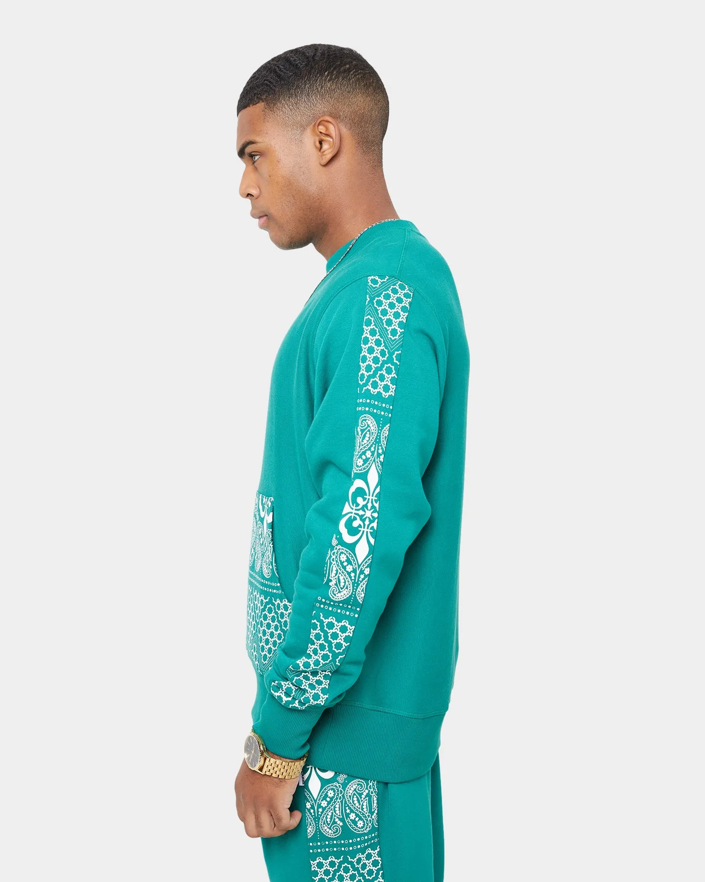 Carre Bandana Ultra Pocket Crewneck Deep Teal