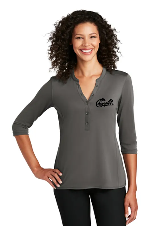 Chevrolet 1911 Script Ladies Henley Shirt