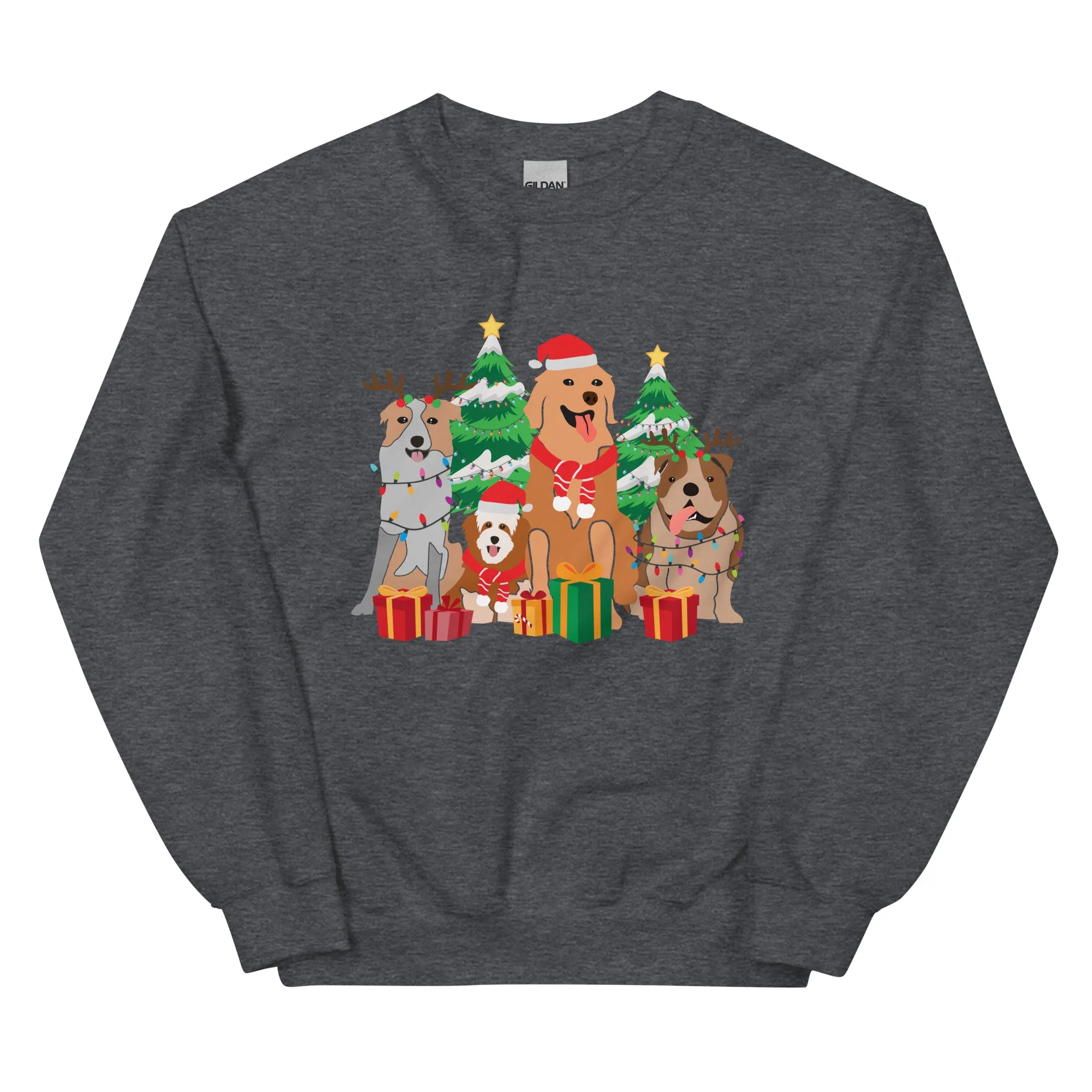 Christmas Dogs Shirt, Dog Lover Shirt, Holiday Shirt, Cute Christmas Shirt, Cute Gift for Dog Lover, Dog Mom Shirt, Merry Christmas Shirt, Crew neck sweatshirt, Unisex Sweatshirt