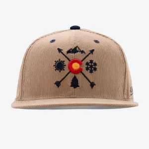 Colorado Arrows Corduroy Flatbill Snapback Hat