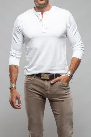 Coronado Cotton LS Henley in White