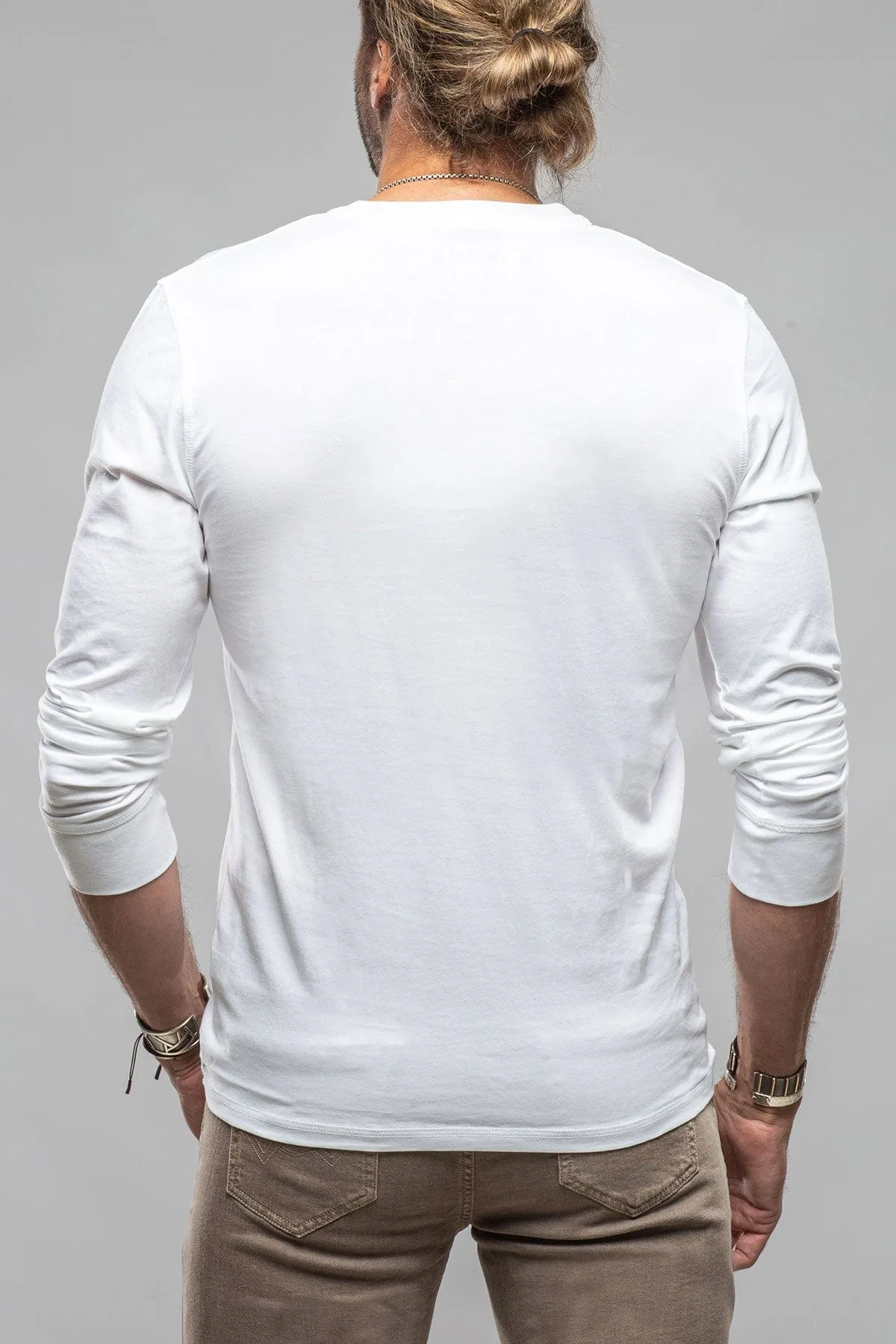 Coronado Cotton LS Henley in White