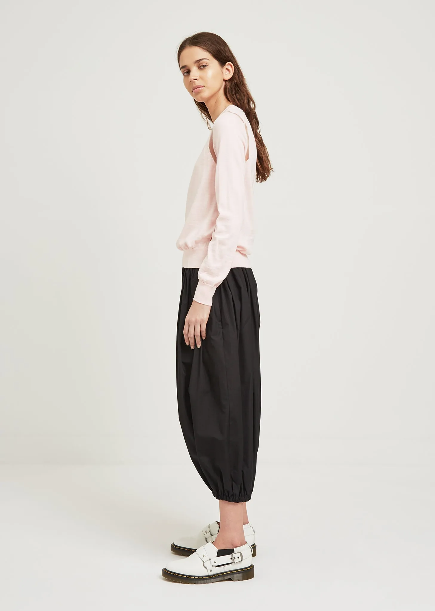 Cotton Broad Puffy Pants