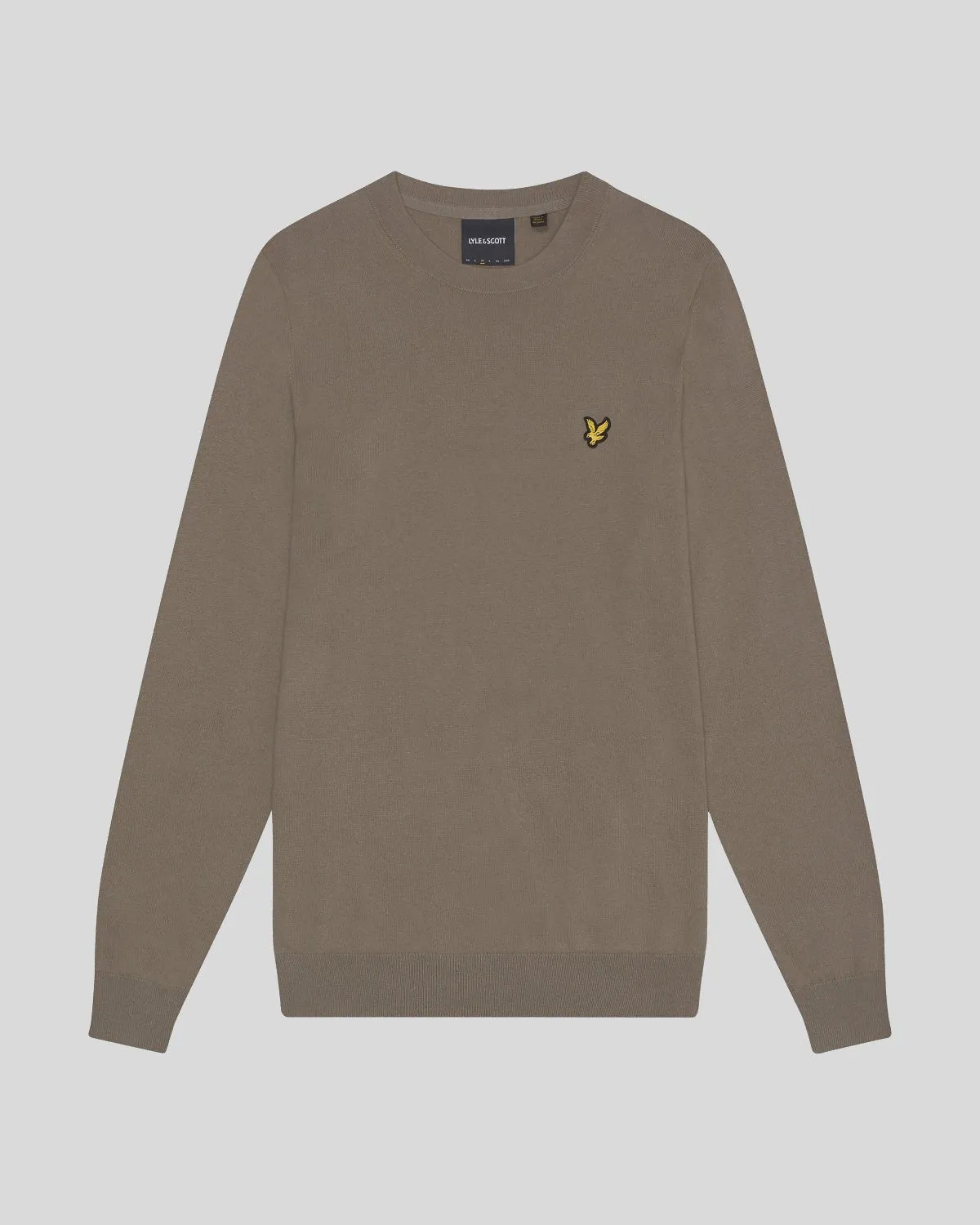 Cotton Merino Crew Neck Jumper Plus