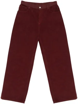 COUNTY LABEL CORDUROY WIDE PANTS