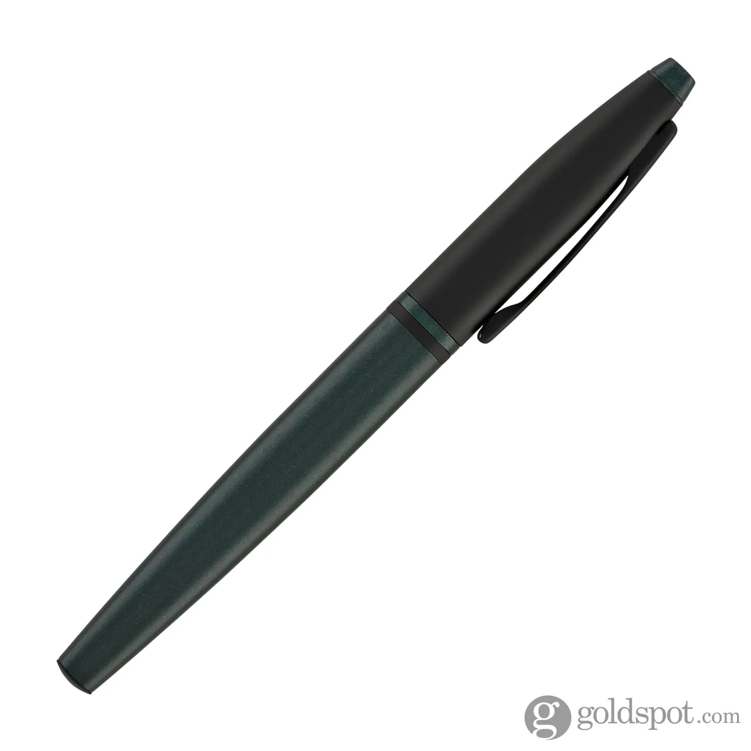 Cross Calais Rollerball Pen in Matte Green Lacquer with Black Trim