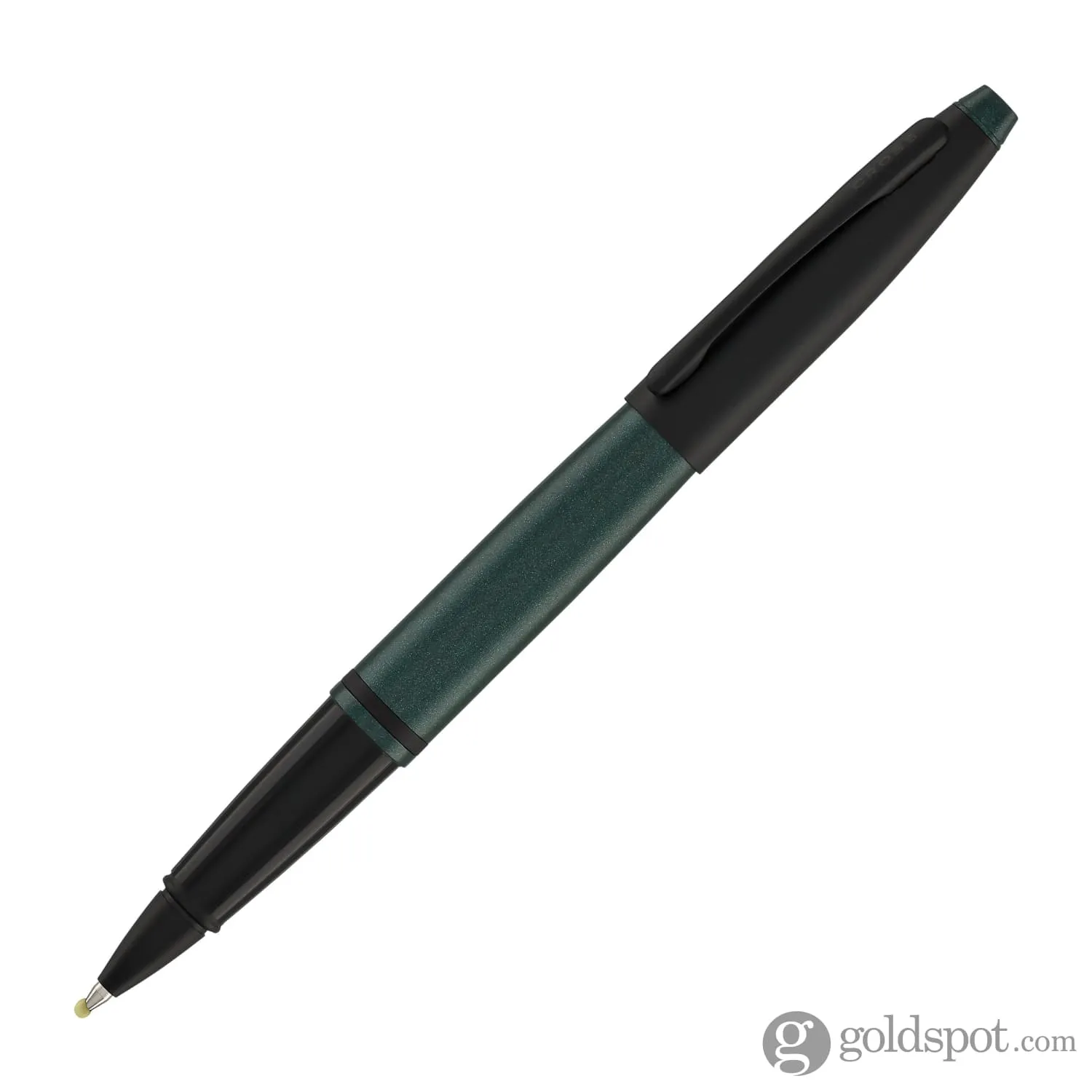 Cross Calais Rollerball Pen in Matte Green Lacquer with Black Trim