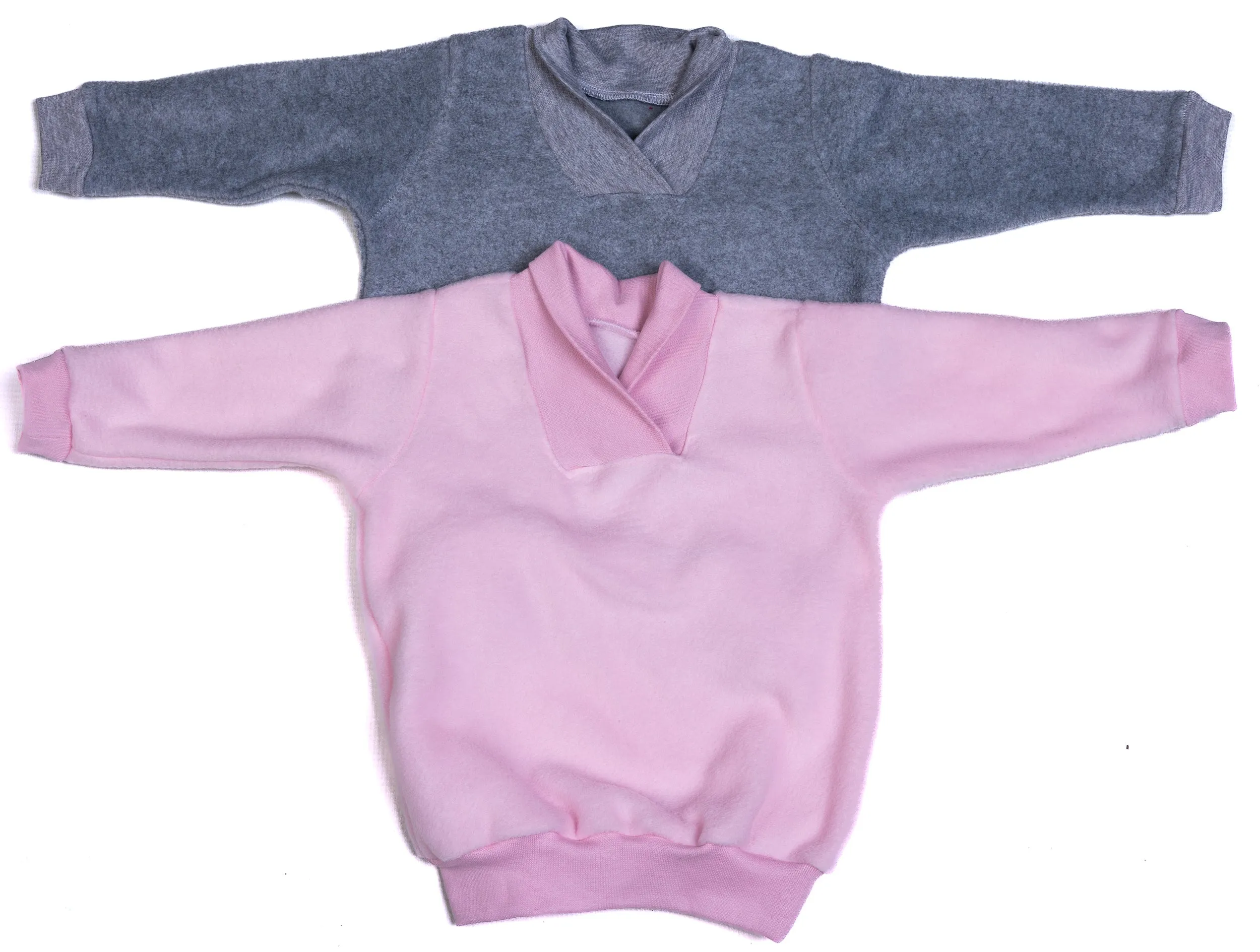 Crossover Collar Polar Baby Sweatshirt