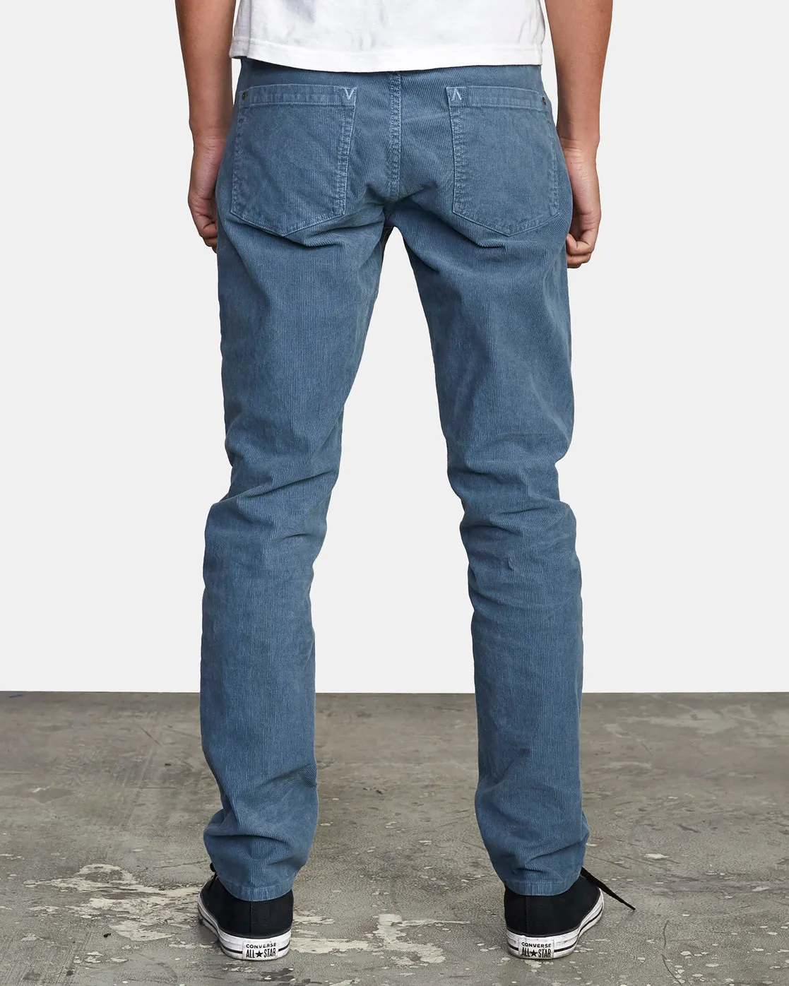 Daggers Pigment Slim Fit Corduroy Pants - Slate