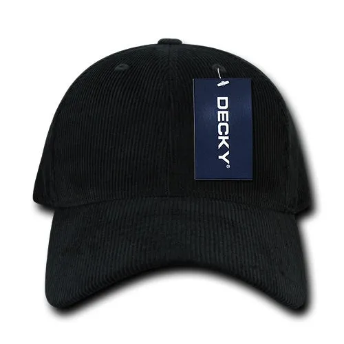 Decky 231 - 6 Panel Low Profile Structured Corduroy Cap