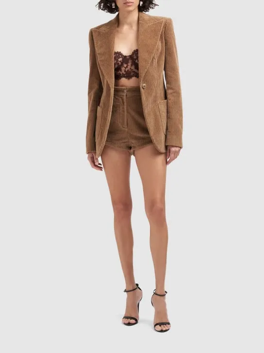 Dolce&amp;Gabbana   Single breast corduroy jacket 