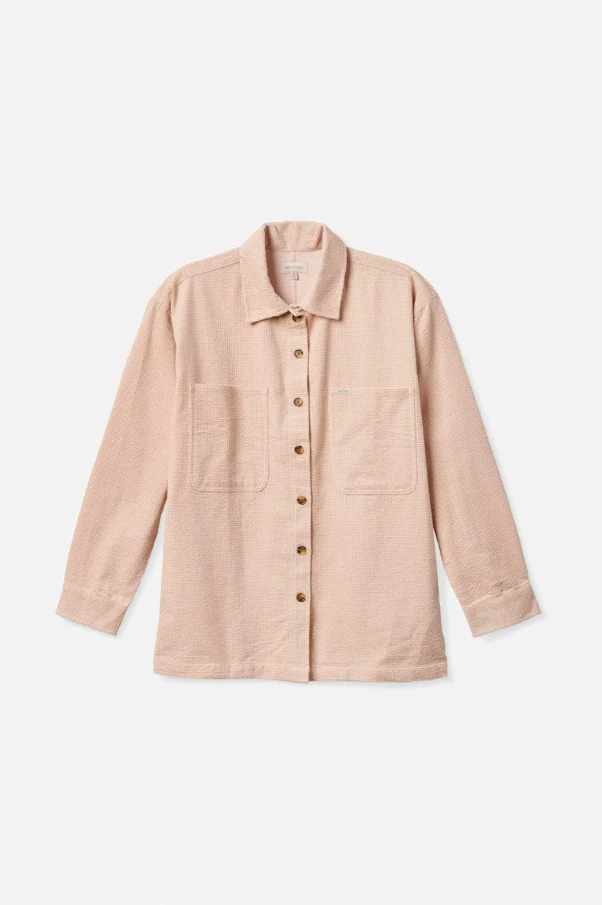 Dundee Corduroy Overshirt - Rose Dust