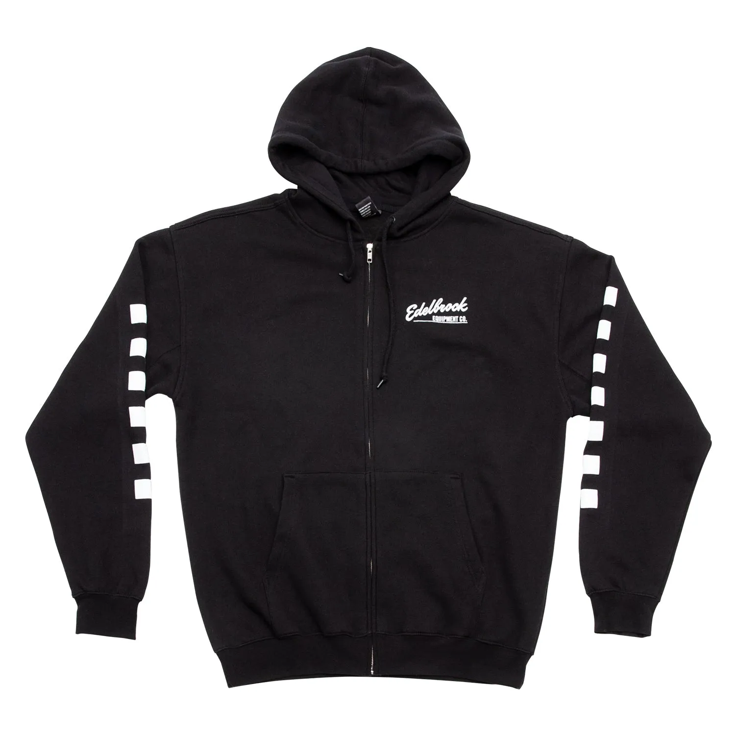 Edelbrock 289313 SWEATSHIRT; ZIP HOODIE CHECKERED PAST BLACK (XL)