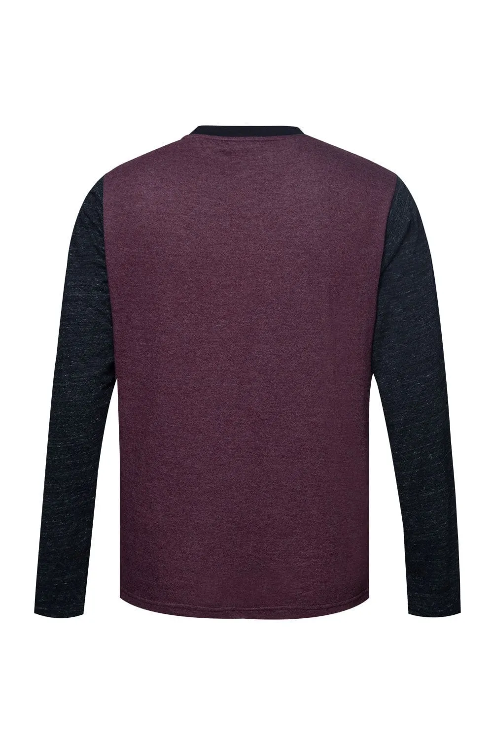 Fashion Henley With Contrast Sleeves