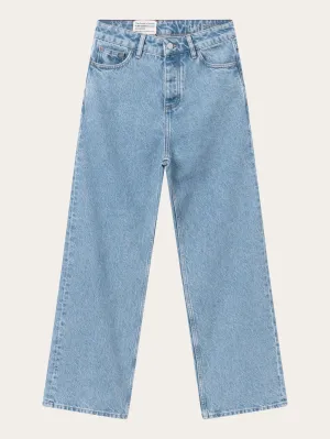 GALE straight mid-rise bleached stonewash 5-pocket jeans REBORN - Bleached Stonewash