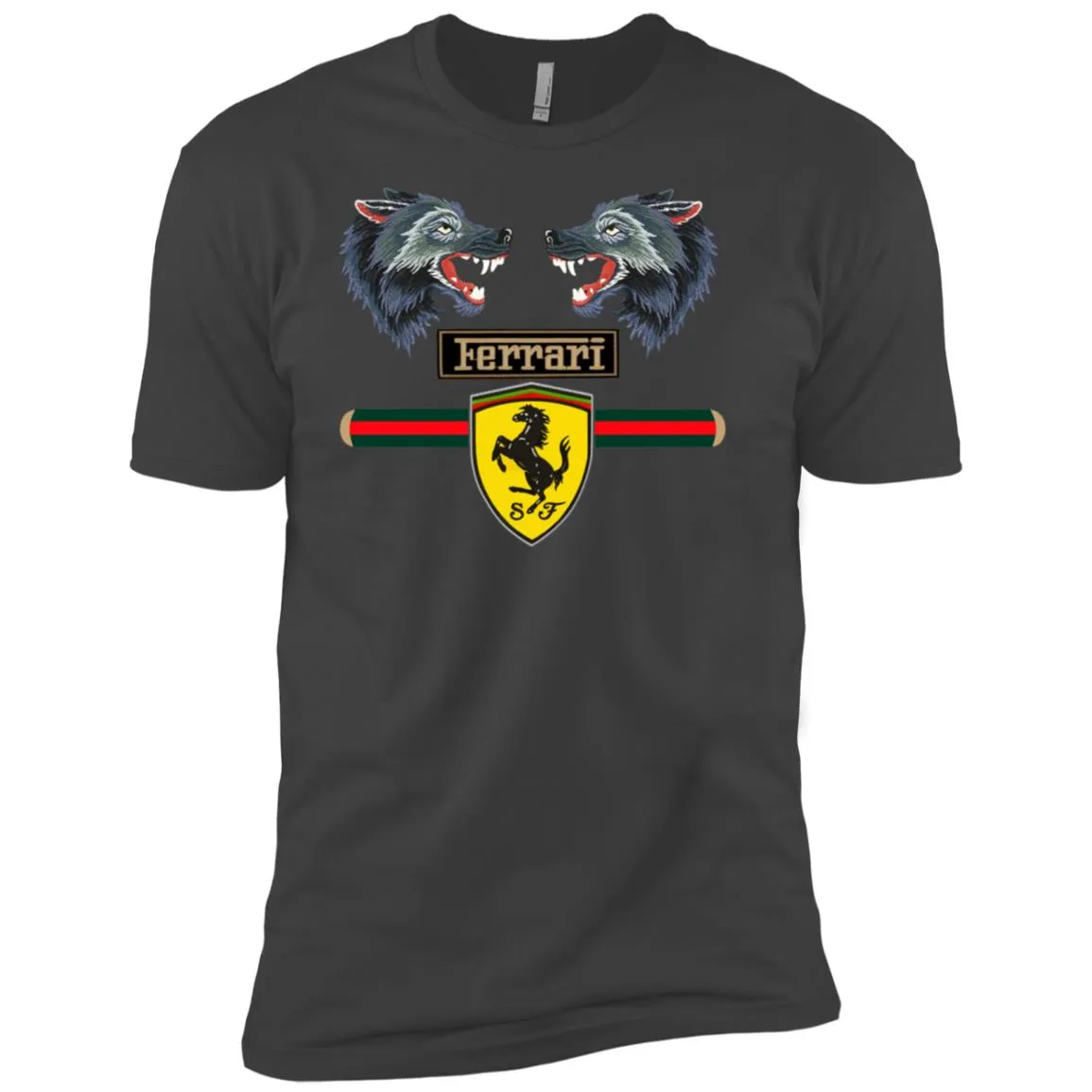 Gucci Ferrari Shirt Men Short Sleeve T-Shirt