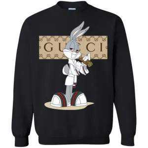 Gucci Rabbit Smoking Funny T-shirt Crewneck Pullover Sweatshirt