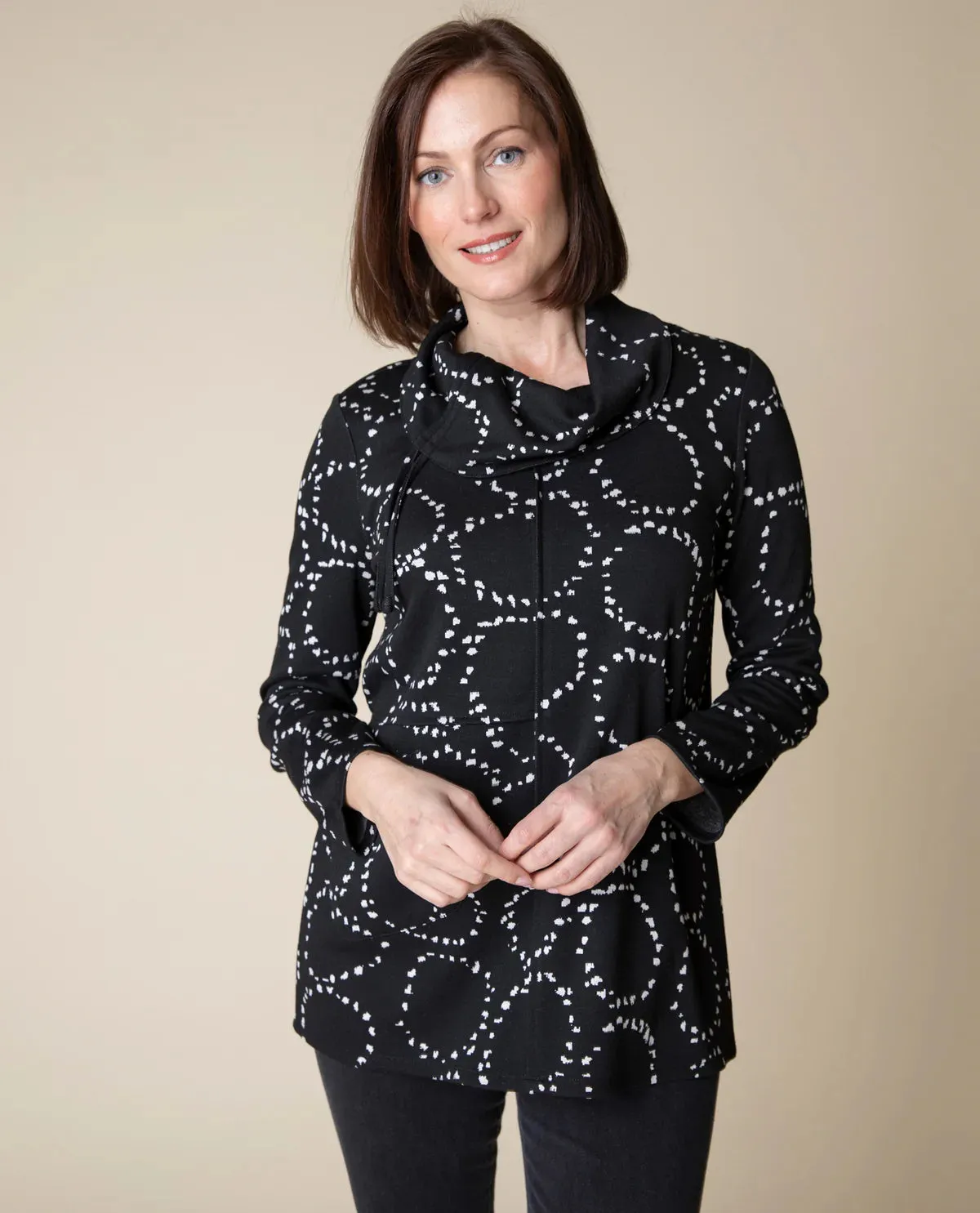 Habitat, 65671 Black Tie Neck Tunic