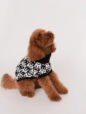 Happy Sad Checkerboard Dog Jumper