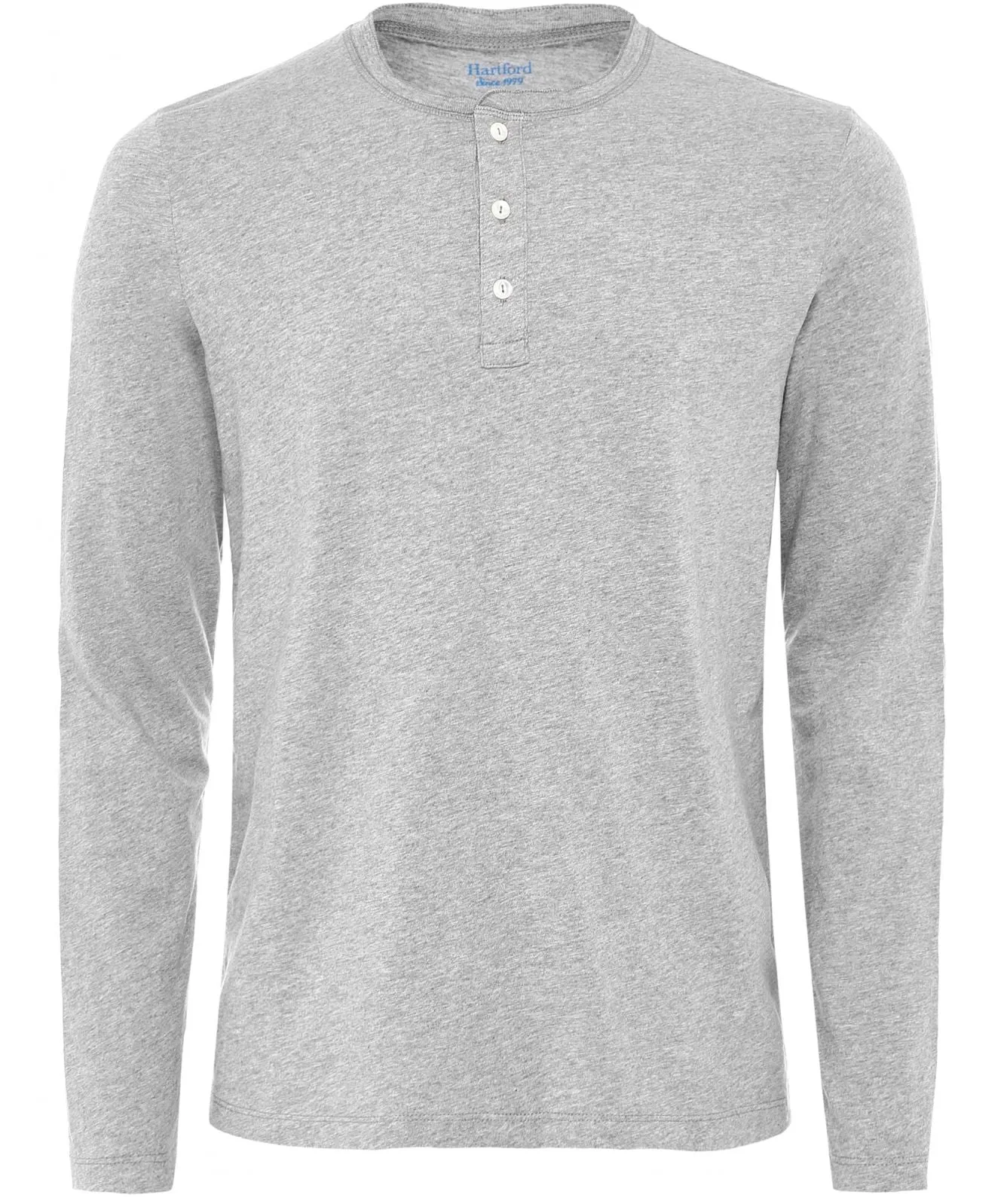 Hartford Gray Long Sleeve Henley